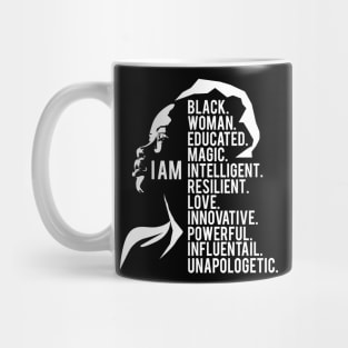 I am a powerful black Woman, black Woman, Black Girl Magic Mug